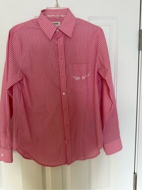 Zadig & Voltaire Pink Striped Kids' Button-Down Shirt